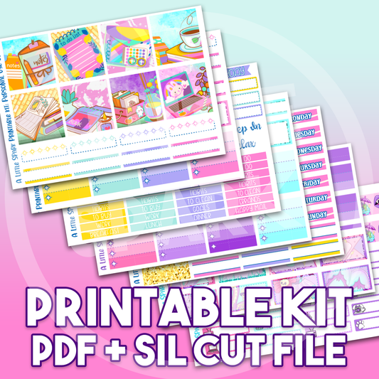 Vertical PRINTABLE Kit: Pages