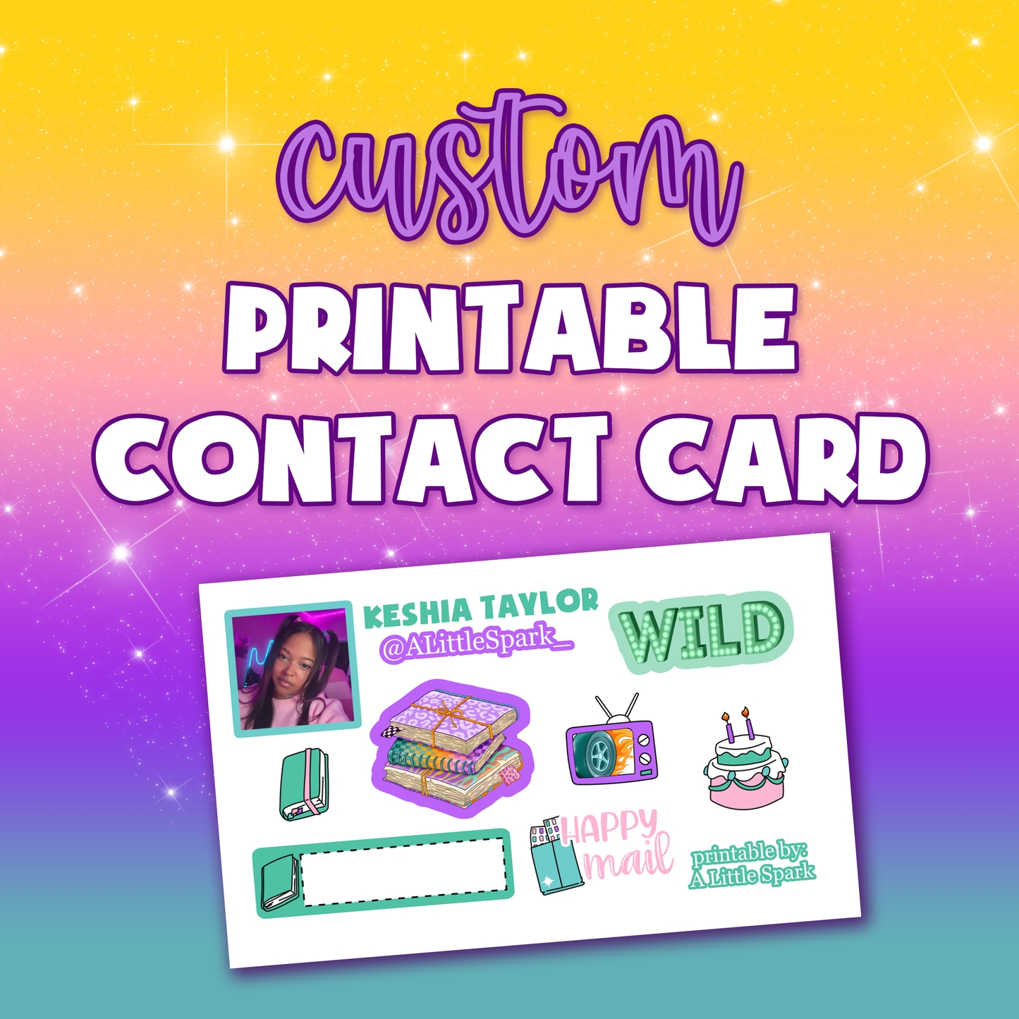 PRINTABLE: Contact Card || Wild Tracks