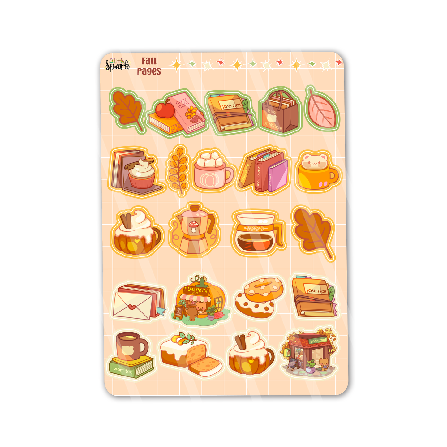 Fall Pages Deco Sticker Sheet